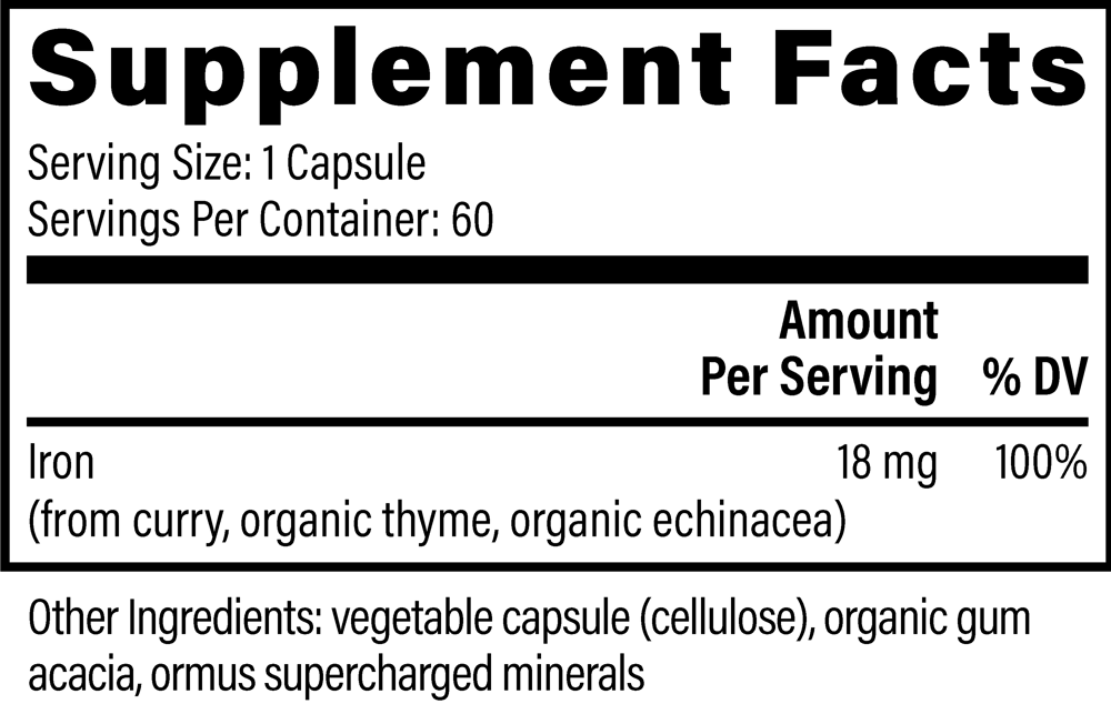 Plant-Based Iron Supplement