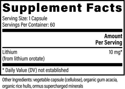 Lithium Orotate Supplement