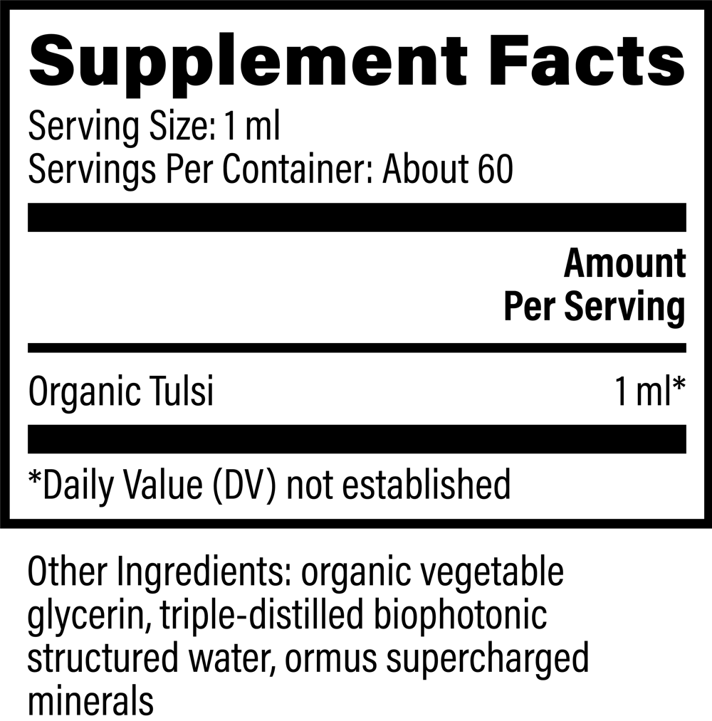 Organic Tulsi Holy Basil Extract